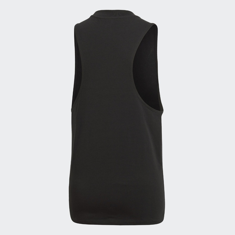 ADIDAS — Trefoil Logo Black Cotton Muscle Tank NWT - Picture 3 of 8